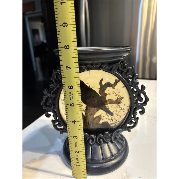 Bath & Body Works Halloween Raven Water Globe Candle Holder TESTED - Picture 5 of 5